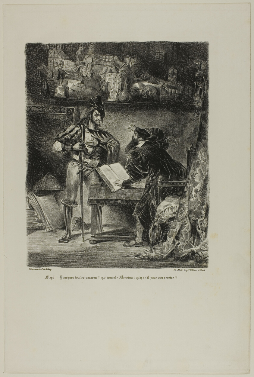 Mephistopheles Appearing to Faust, from Faust