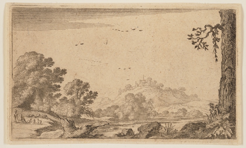 River in Partly Open Hilly Country, from Twelve Landscapes