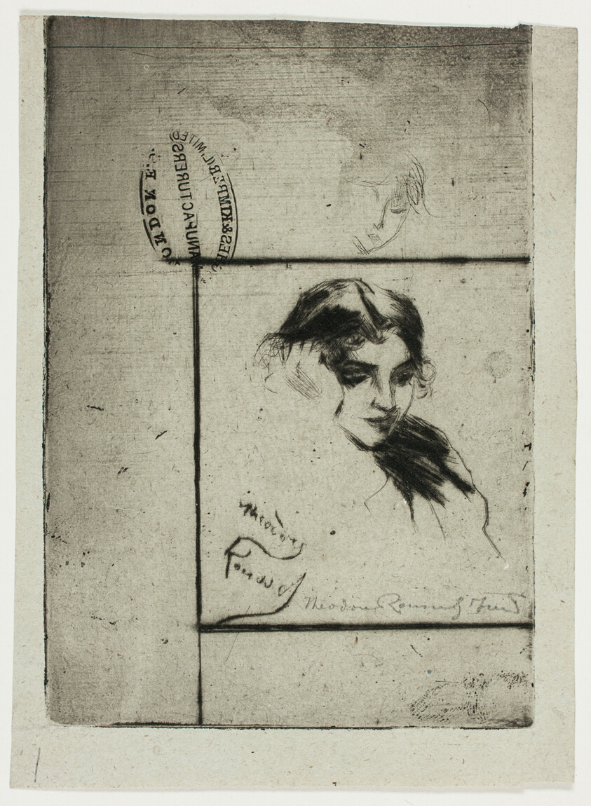 Head of a Girl Leaning on Her Hand