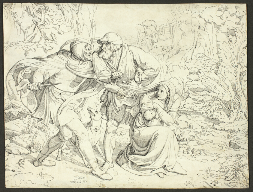 Genoveva’s Murderers Take Pity