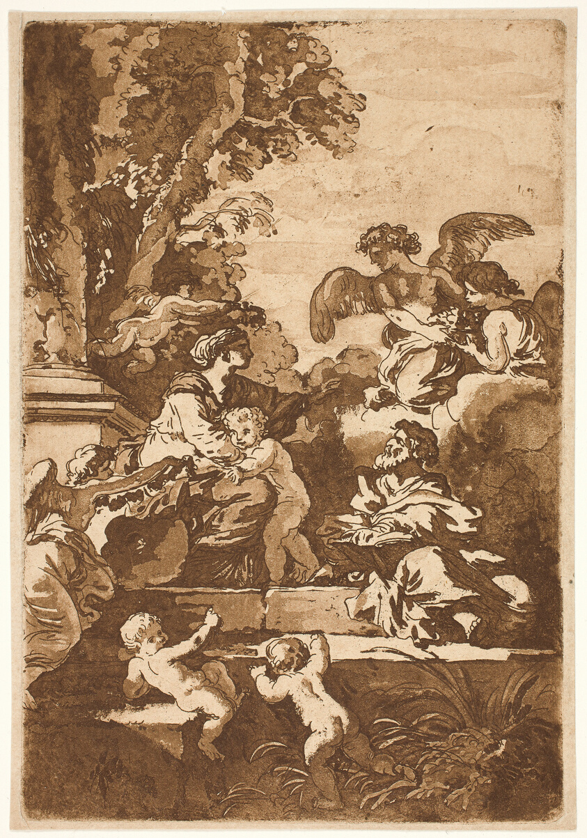 Holy Family with Angels