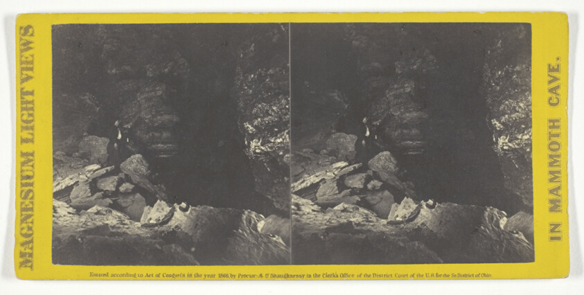 "Ole Bull's Concert Room", No. 34 from the series "Mammoth Cave Views"