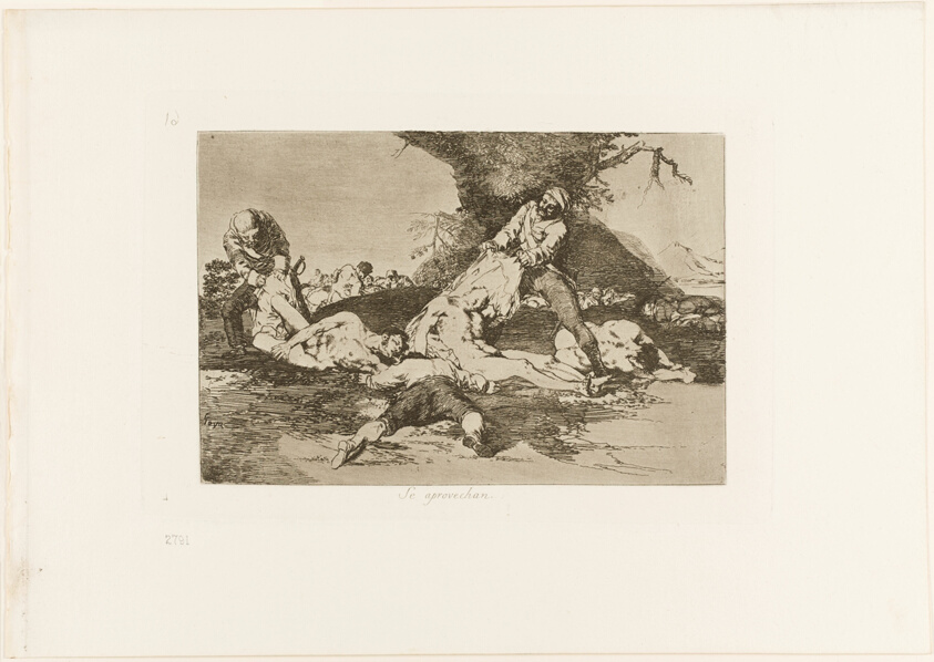 They Make Use of Them, plate 16 from The Disasters of War