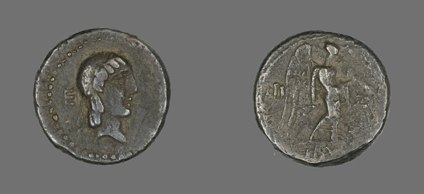 Quinarius (Coin) Depicting the God Apollo
