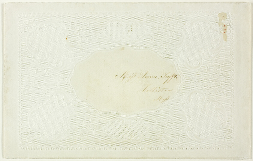 Untitled Valentine (Gold Ship in Wreath)