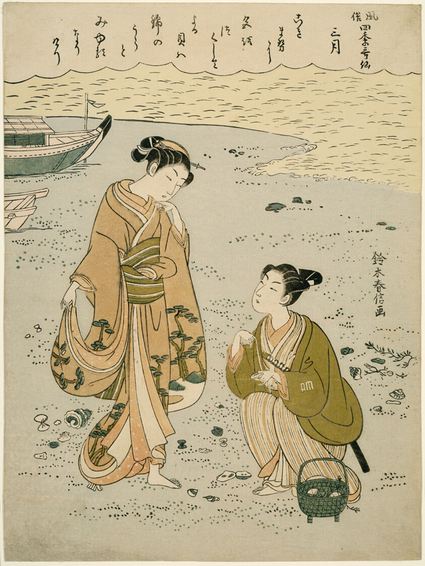 The Third Month (Sangatsu), from the series "Popular Versions of Immortal Poets in Four Seasons (Fuzoku shiki kasen)"