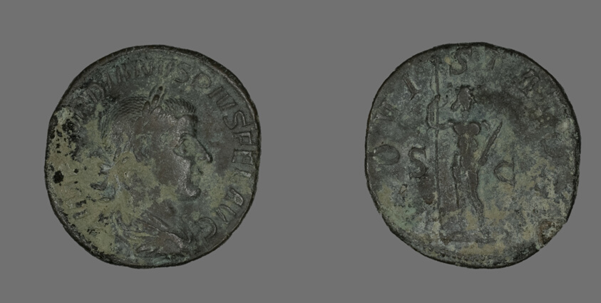 Sestertius (Coin) Portraying Emperor Gordianus