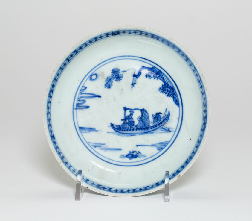 Plate with Figures on a Boat
