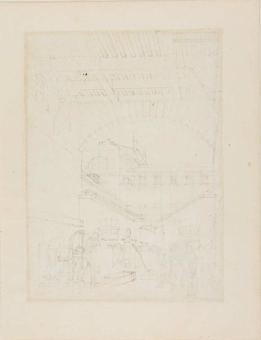 Study for Water Engine, Cold-Bath, Field's Prison, from Microcosm of London