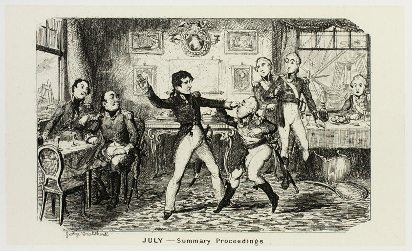 July - Summary Proceedings from George Cruikshank's Steel Etchings to The Comic Almanacks: 1835-1853