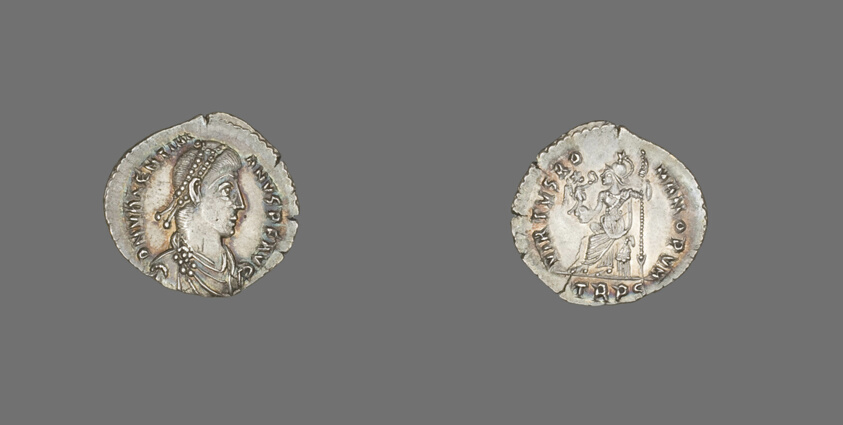 Siliqua (Coin) Portraying Valentinian II