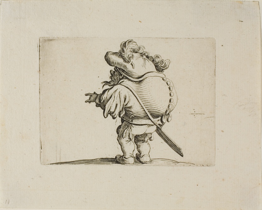 The Large Bellied Man Decorated with a Line of Buttons, from Varie Figure Gobbi