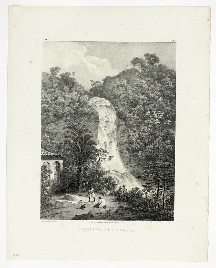 Tijucca Falls, plate 12 from Landscapes, volume 1 of Voyage pittoresque dans le Brésil