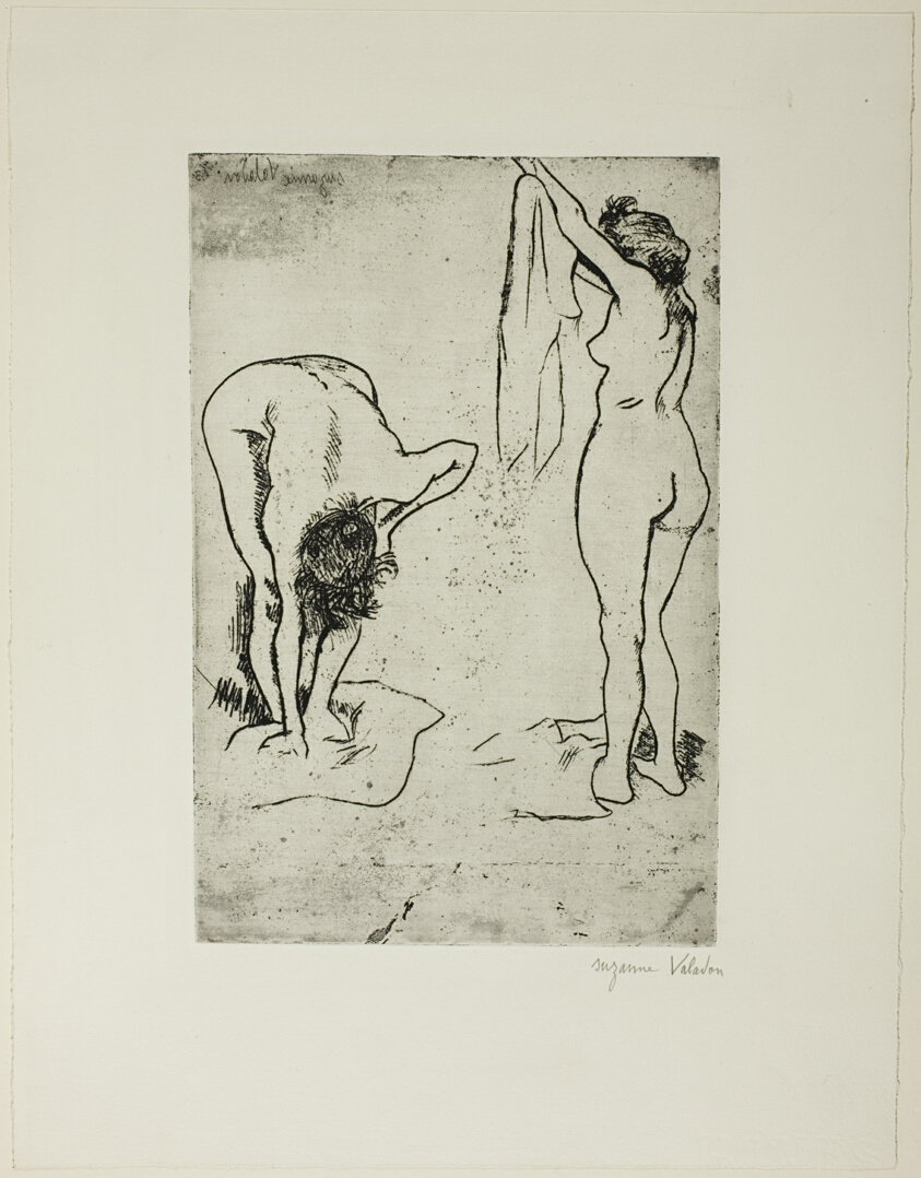 Two Women Drying Themselves