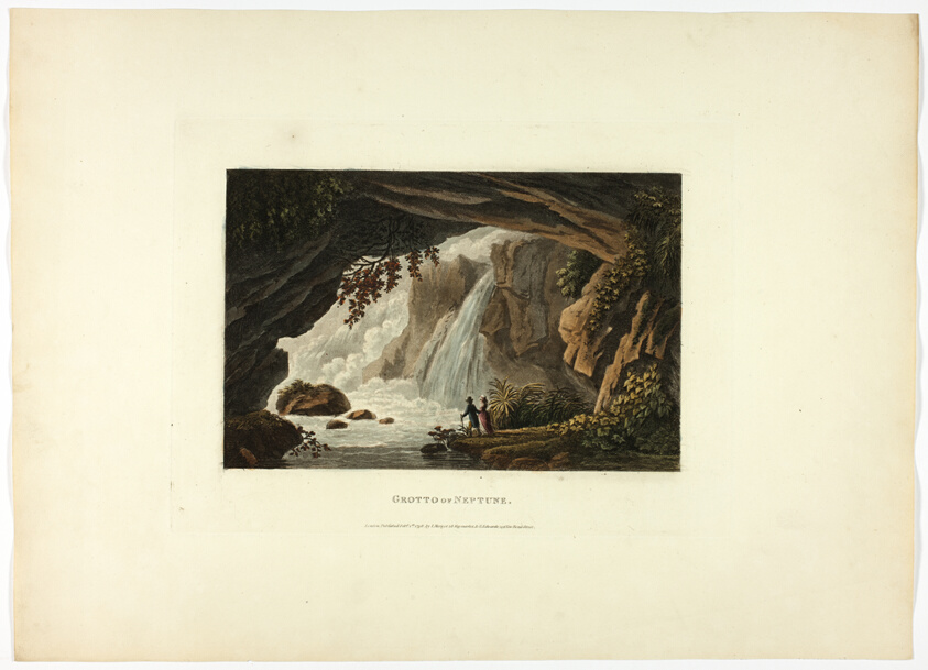 Grotto of Neptune, plate twenty-three from A Select Collection of Views and Ruins in Rome and its Vicinity