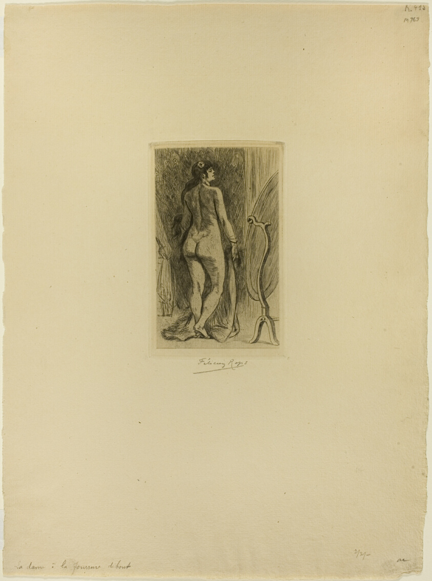 Standing Woman with a Fur