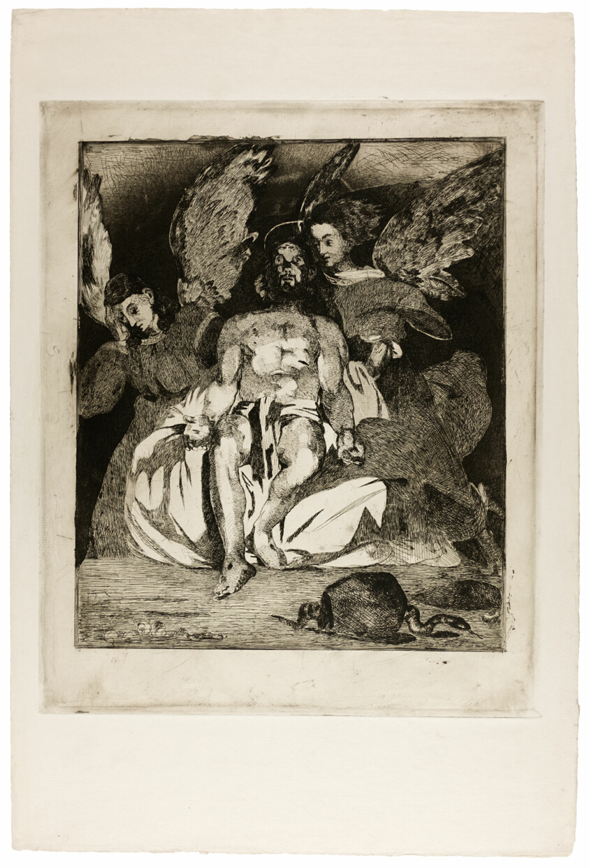 Dead Christ with Angels