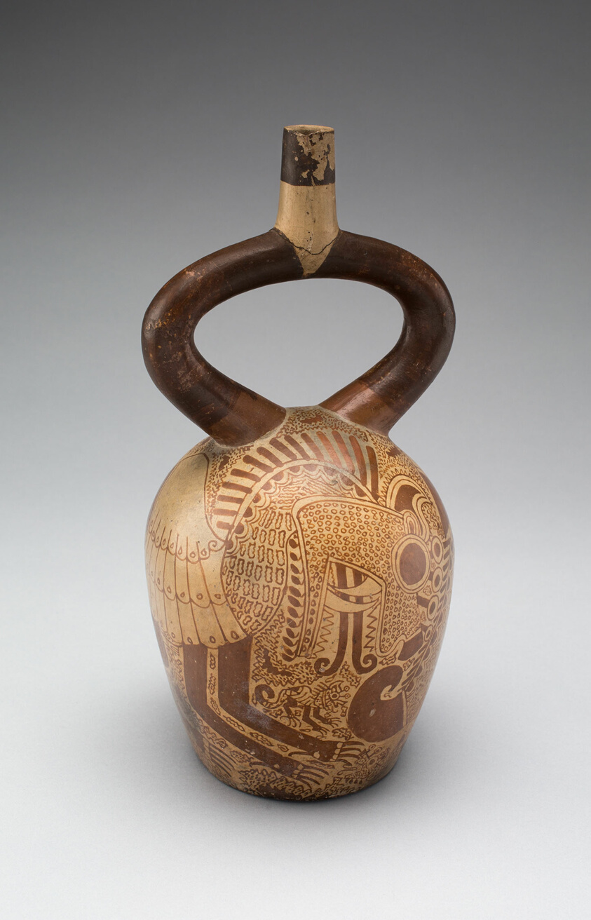 Vessel Depicting a Composite Feline Figure
