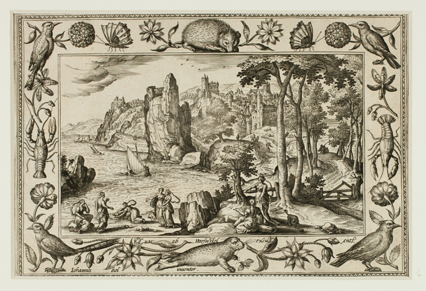 Pharaoh's Daughter Finding Moses, from Landscapes with Old and New Testament Scenes and Hunting Scenes