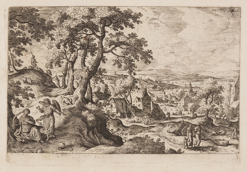 Plate 3, from Landscapes with Scenes from the Old and New Testament and Ovid’s Metamorphoses