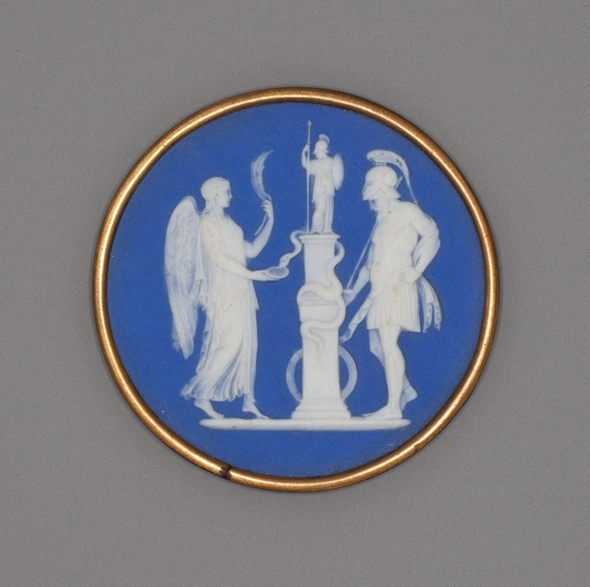 Medallion with Warrior and Priestess
