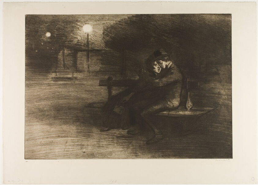 Lovers on a Bench