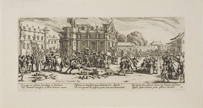 Destruction of a Convent, plate six from The Miseries of War