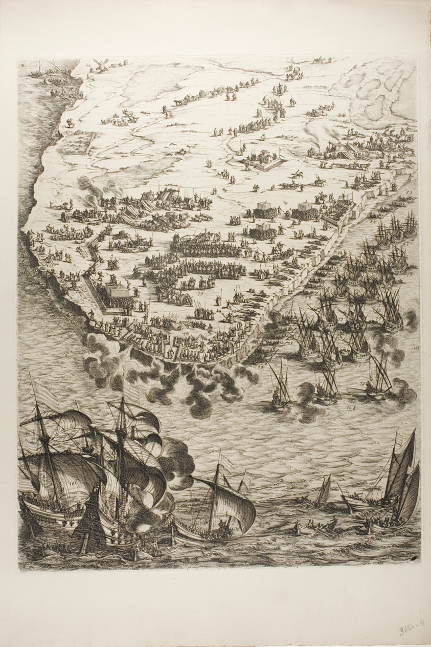 Plate Four from La Siège de la Rochelle