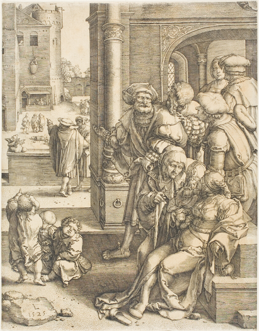 The Poet Virgil Suspended in a Basket