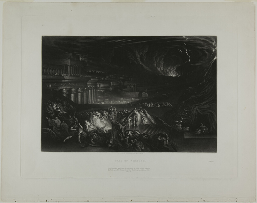 Fall of Nineveh, from Illustrations of the Bible