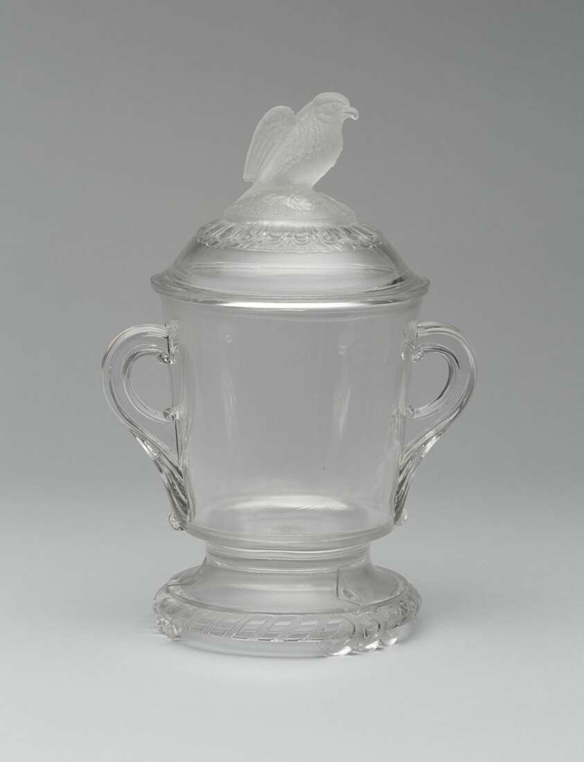 Old Abe/Frosted Eagle Covered Sugar Bowl