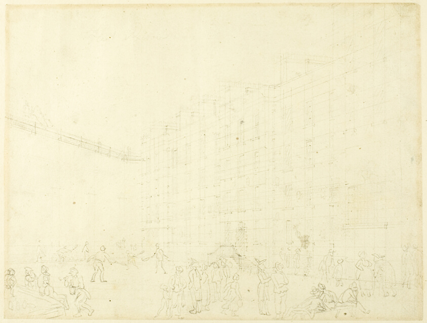 Study for Fleet Prison, from Microcosm of London