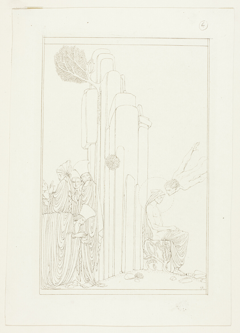 The Hermit; illustration for Oscar Wilde's 'The Teacher of Wisdom'