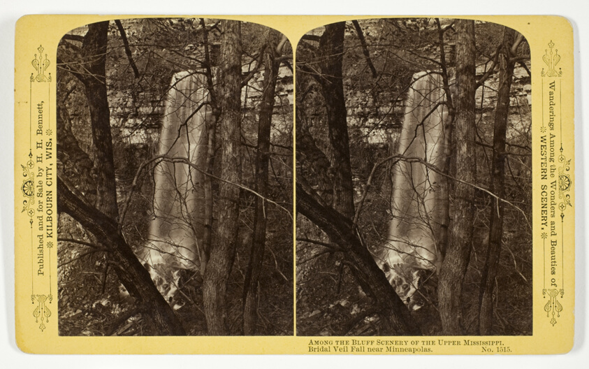 Bridal Veil Fall near Minneapolis, No. 1515 from the series "Among the Bluff Scenery of the Upper Mississippi"