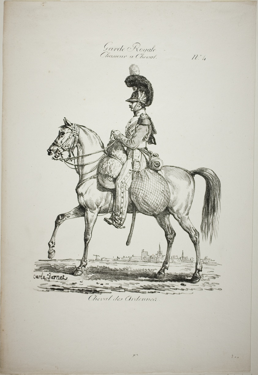 Royal Guard, Norman Mounted Light Infantryman and Horse, No. 4