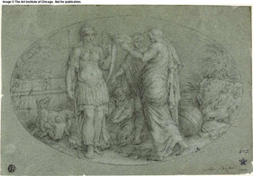 Minerva Crowned by Rome