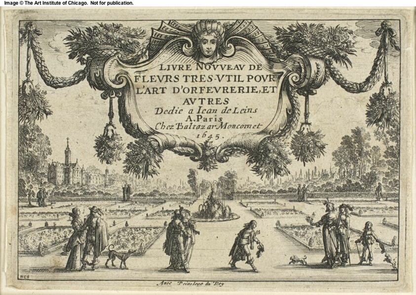 Title page, from Livre Nouveau de Fleurs...