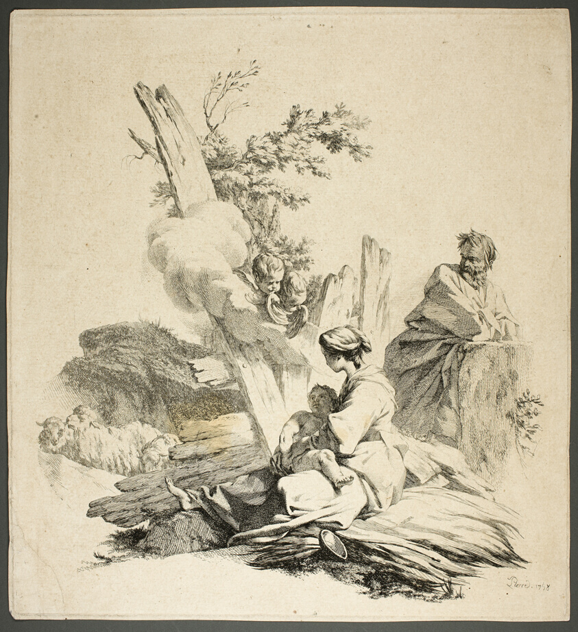 Holy Family with Angels