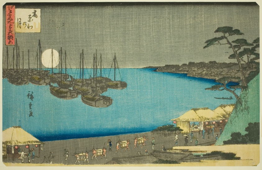 Moon at Takanawa (Takanawa no tsuki), from the series "Three Views of Famous Places in Edo (Edo meisho mittsu no nagame)"