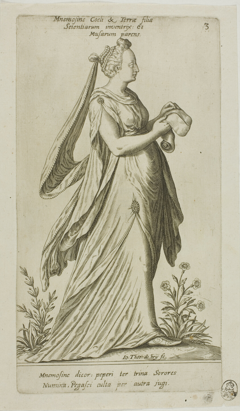 Mnemosine (Memory), plate 3 from Parnassus Biceps