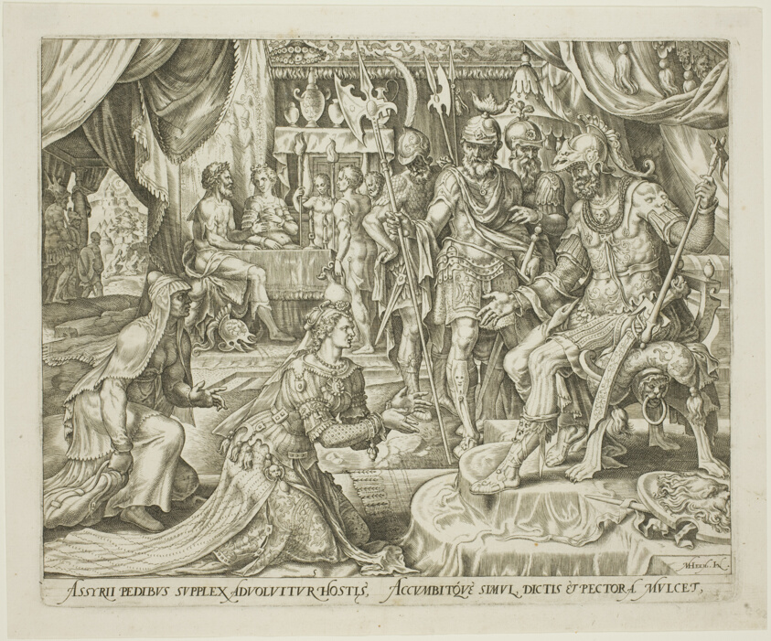 Judith Presented to Holofernes, plate five from The Story of Judith and Holofernes