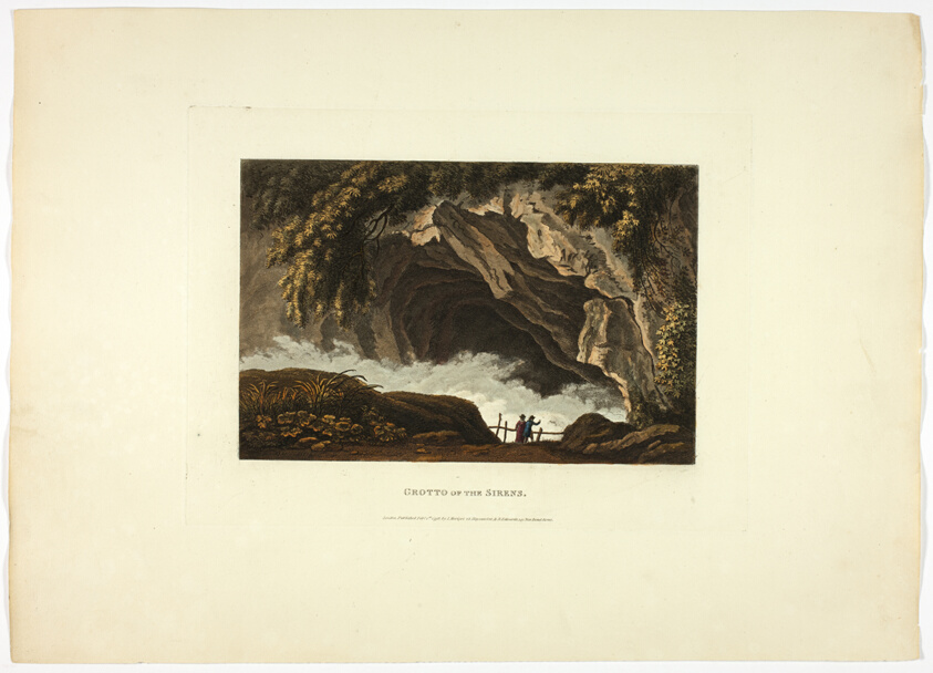 Grotto of the Sirens, plate thirty from A Select Collection of Views and Ruins in Rome and its Vicinity