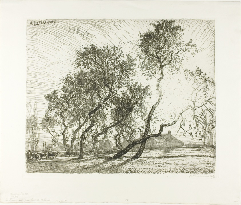Farm with Dutch Poplars