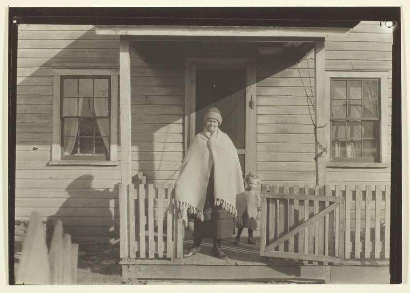 Wife, Child, and Home of Pennsylvania Coal Miner