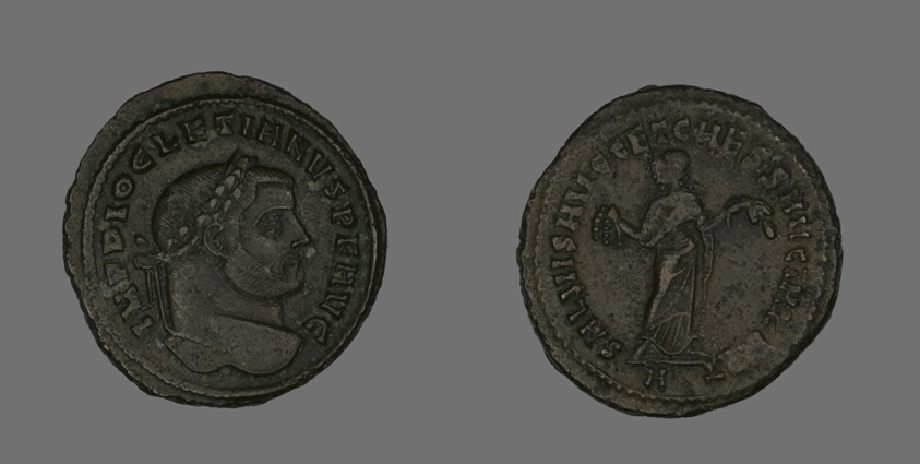 Follis (Coin) Portraying Emperor Diocletian
