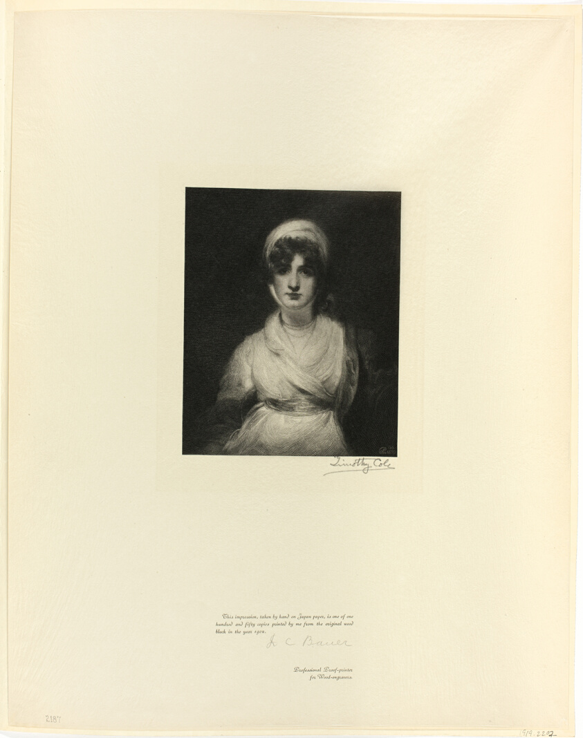 Portrait of Mrs. Siddons, from Old English Masters
