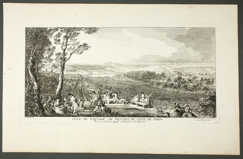 View of Meudon Landscape seen from Paris (Vue du Paysage de Meudon du coté de Paris), from the series Le Château de Meudon