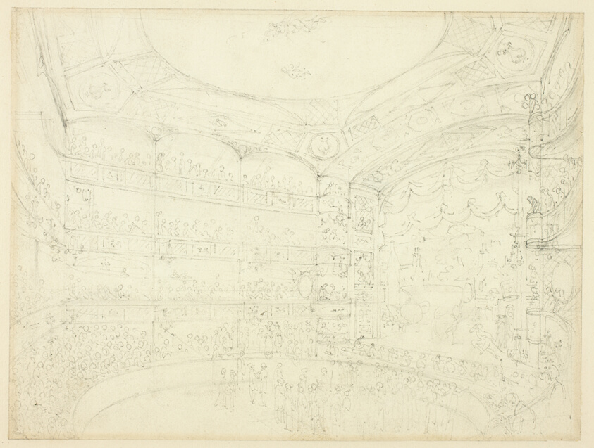 Study for Royal Circus, from Microcosm of London
