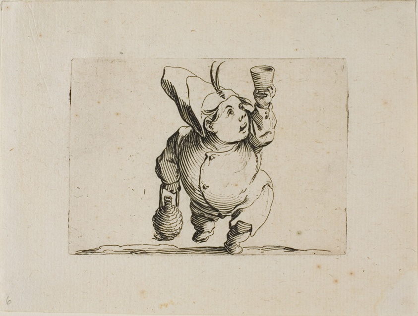 The Drinker Seen from the Front, from Varie Figure Gobbi