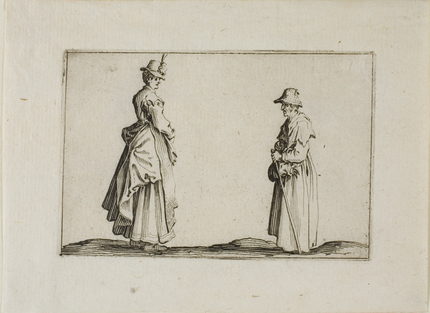 Two Women in Profile, from The Caprices